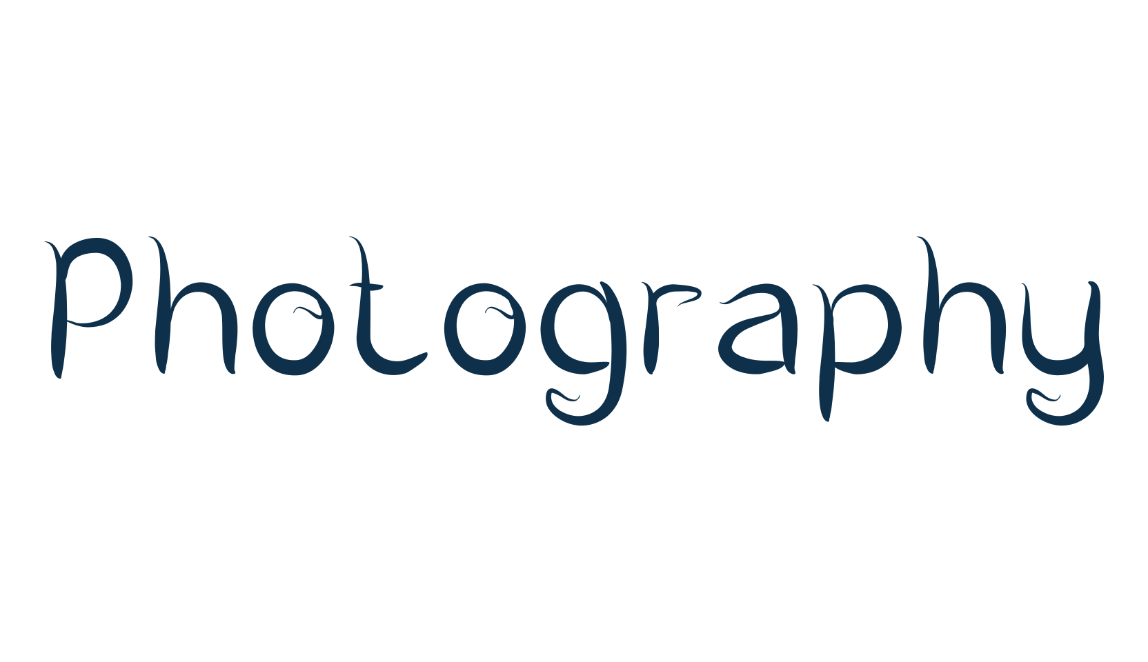 Photography (photography), fancy various decorative font preview