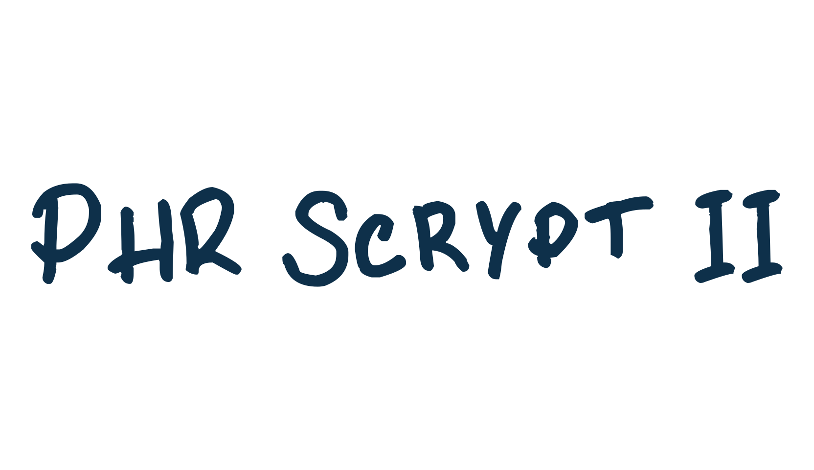 PHR Scrypt II, handwriting font preview