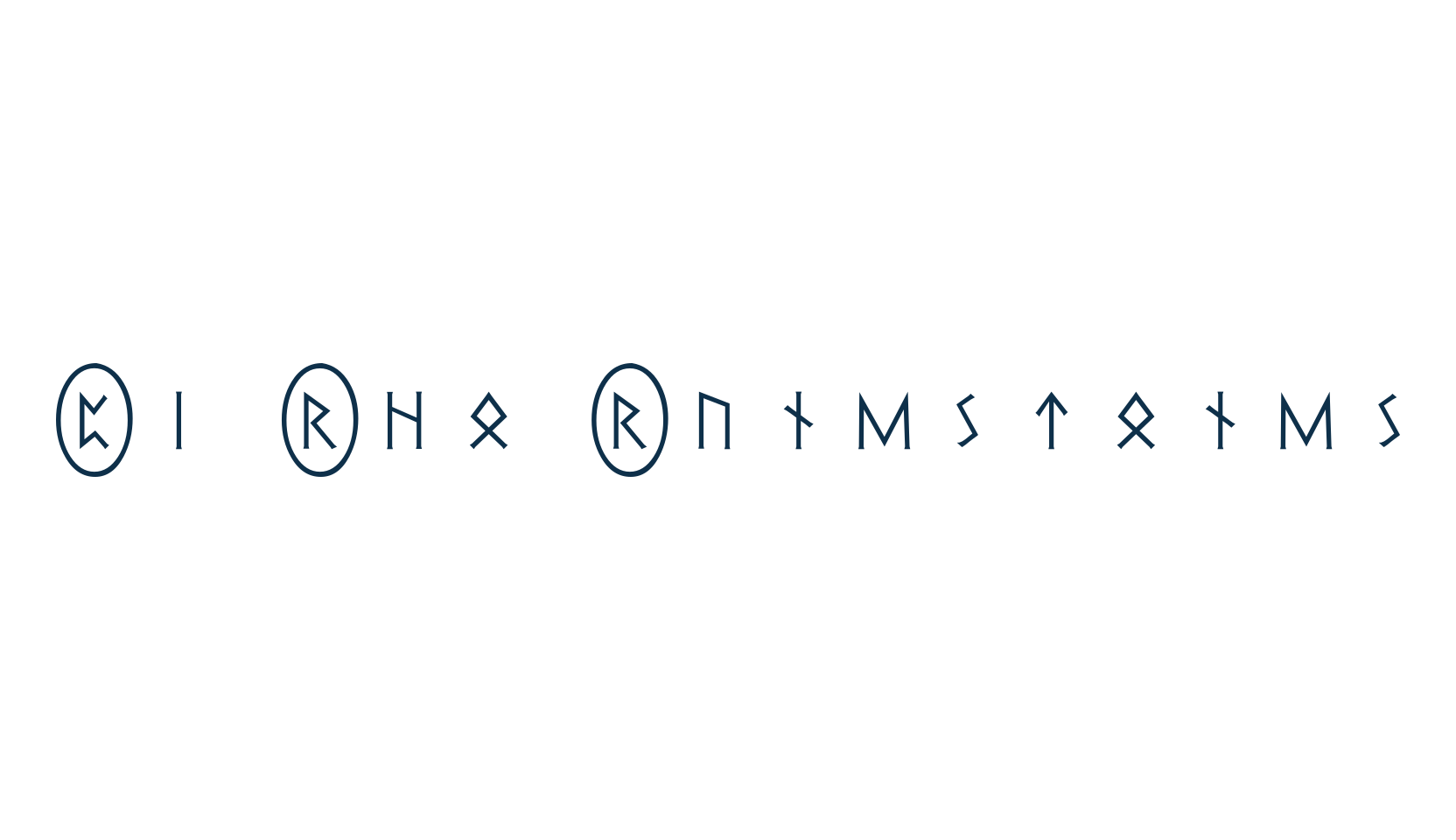 Pi Rho Runestones, display market font preview