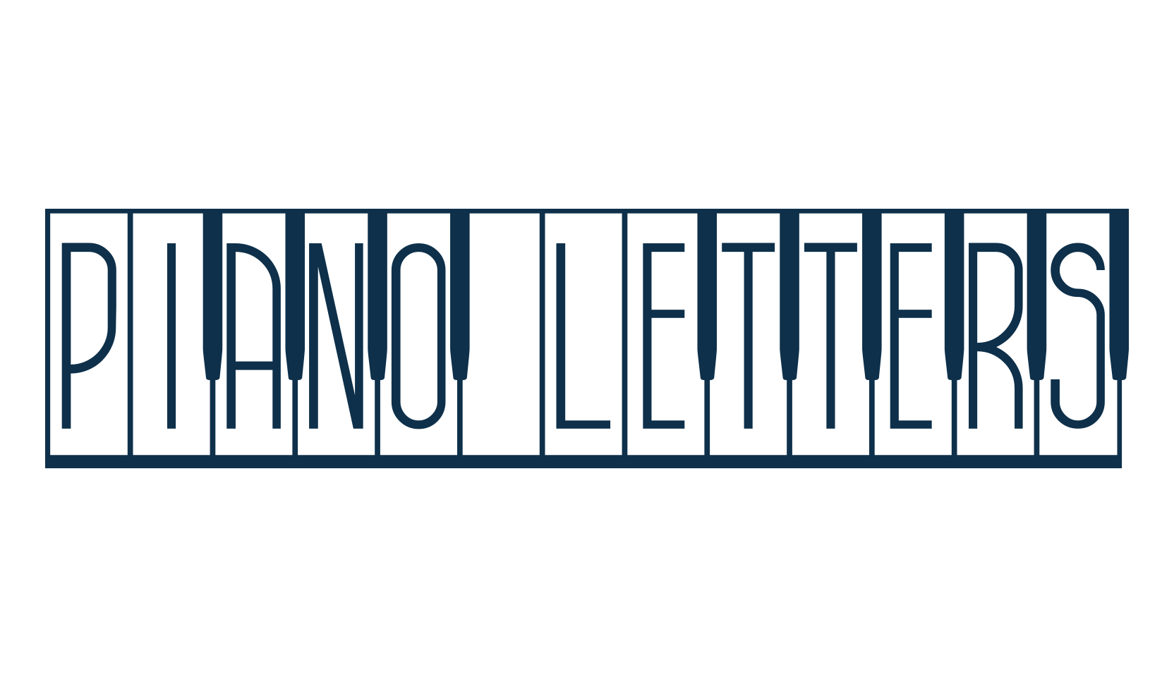 Piano Letters, fancy decorative font preview