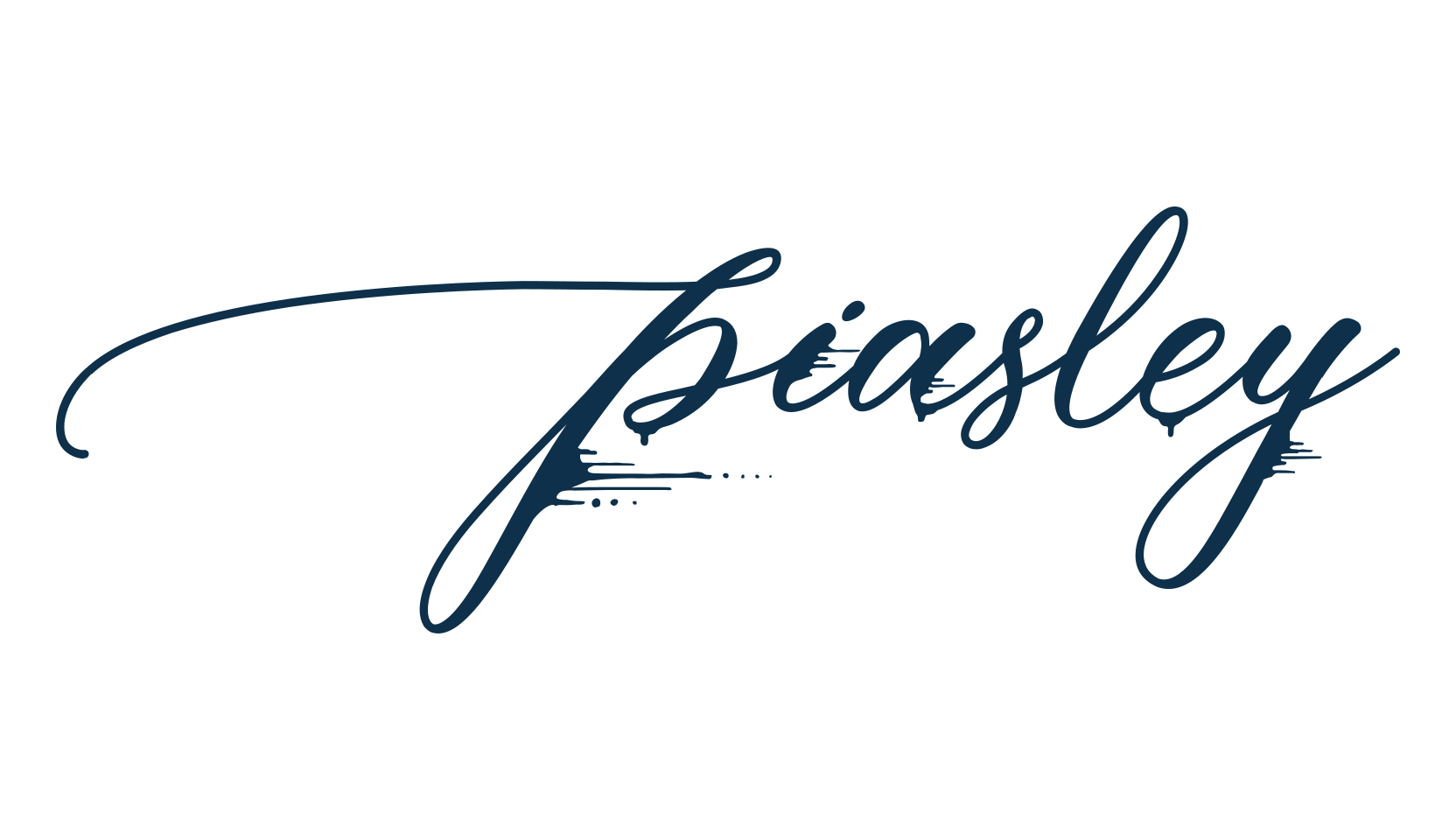 Piasley, script calligraphy fancy decorative font preview
