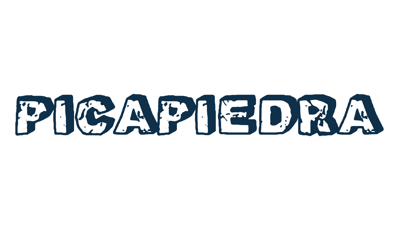 Picapiedra, fancy eroded decorative font preview