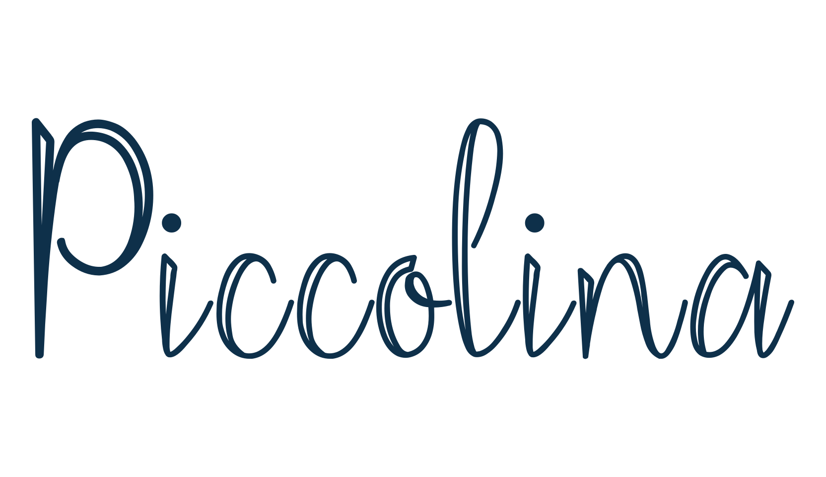 Piccolina, fancy decorative font preview