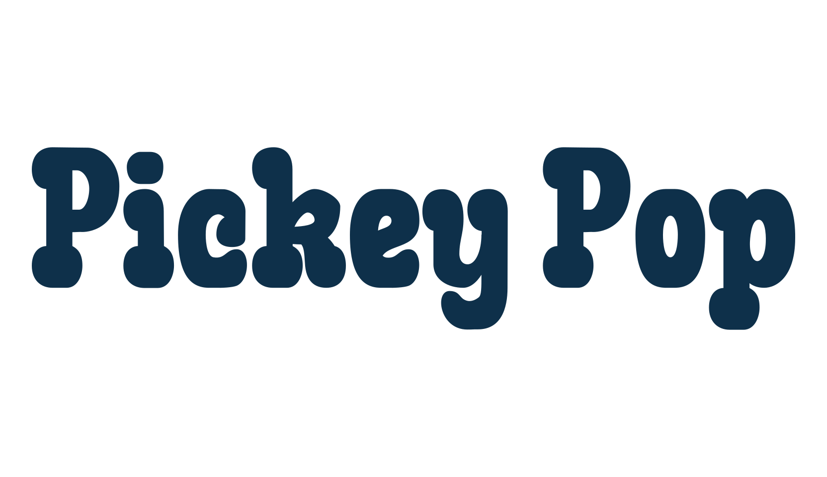 Pickey Pop, fancy groovy decorative font preview