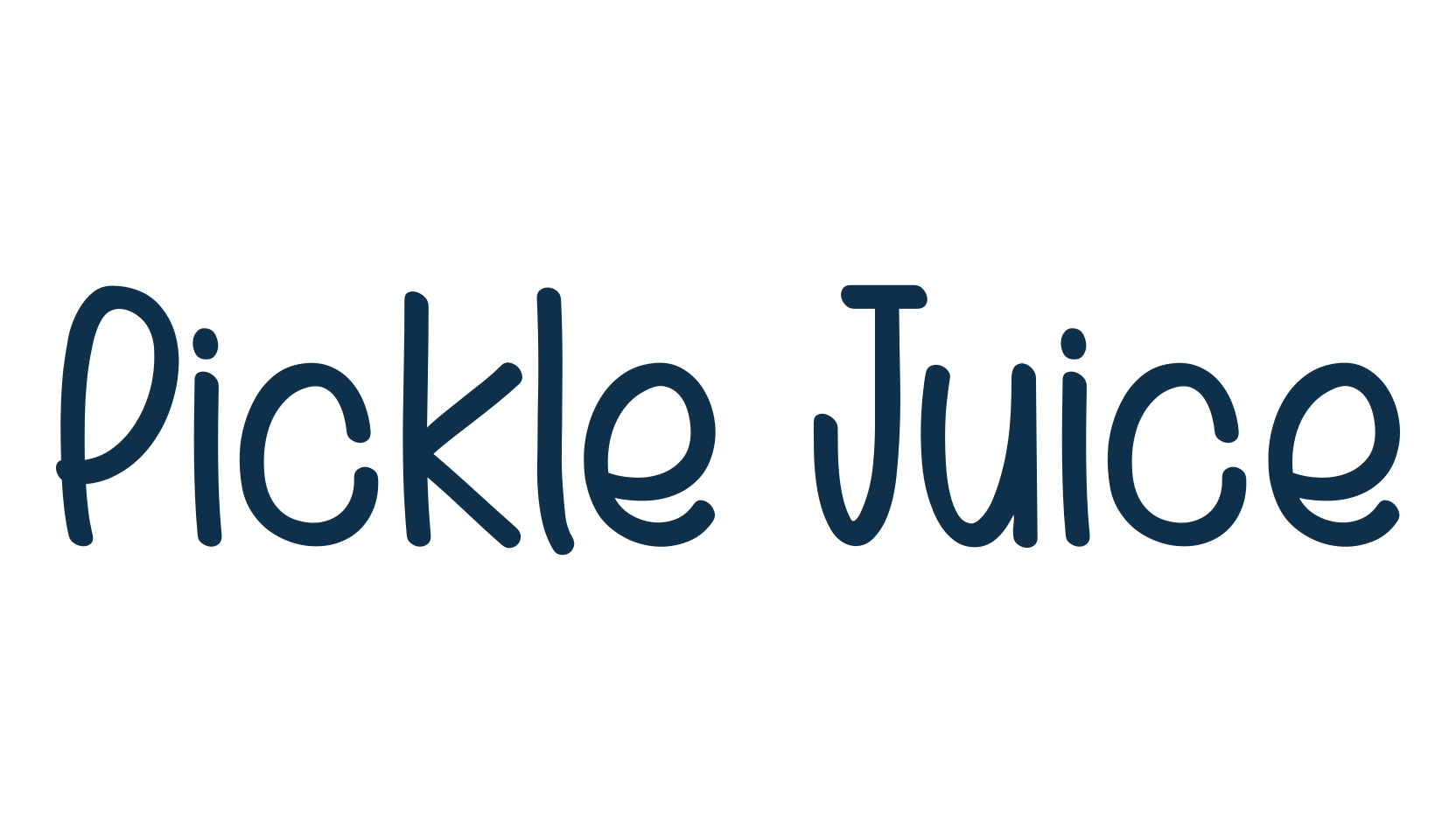 Pickle Juice, script handwritten fancy decorative calligraphy font preview