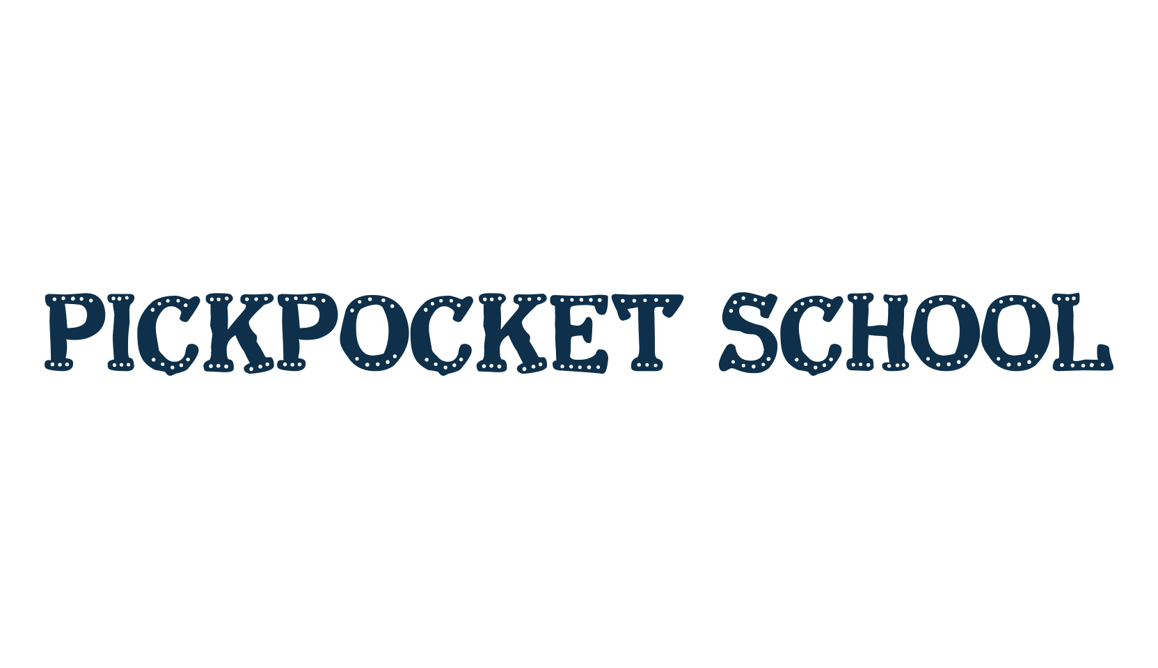 Pickpocket School, decorative font preview
