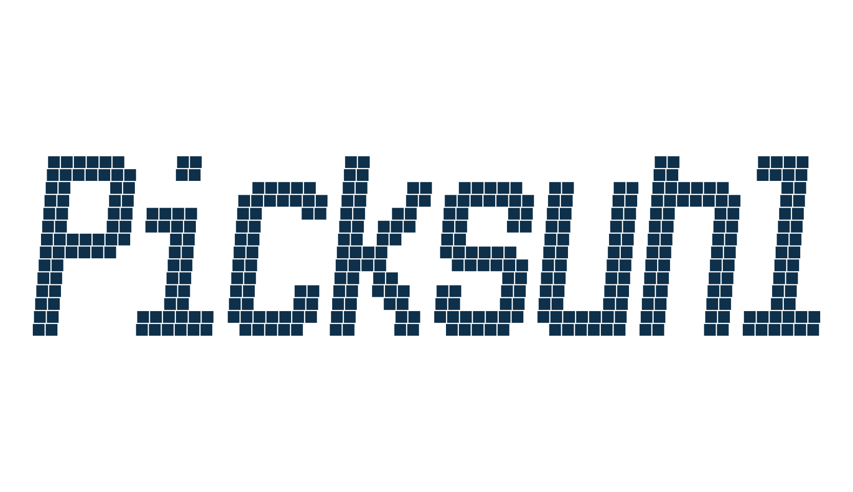 Picksuhl, techno lcd sci-fi font preview