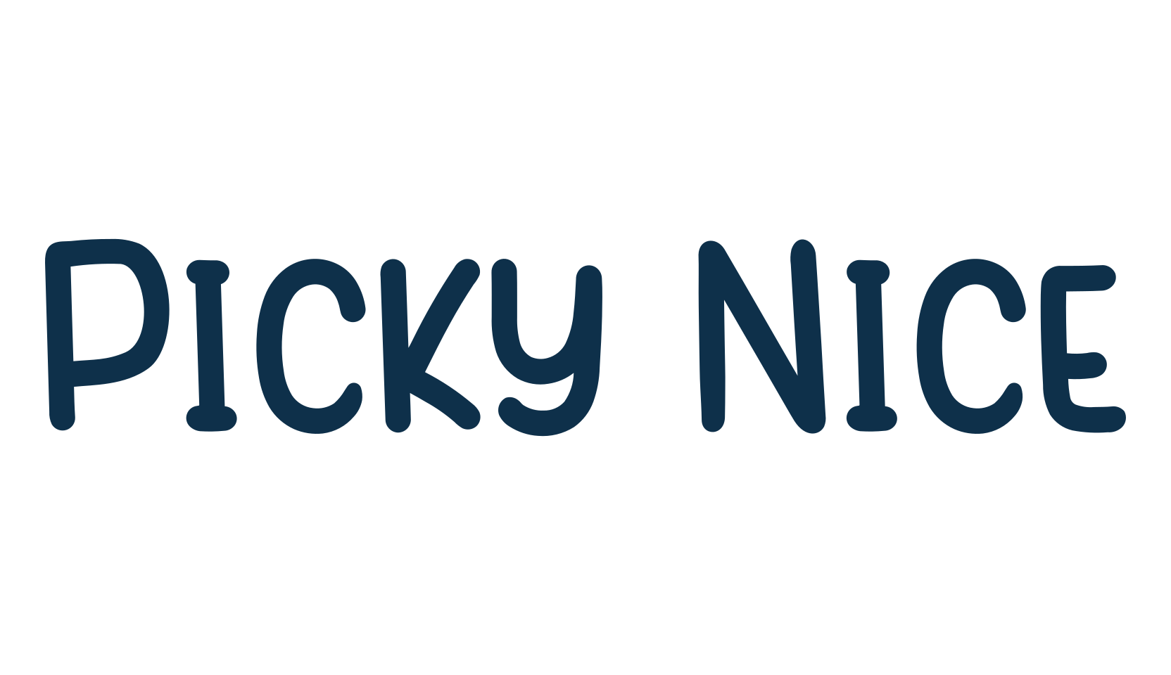 Picky Nice, script handwritten fancy decorative calligraphy font preview