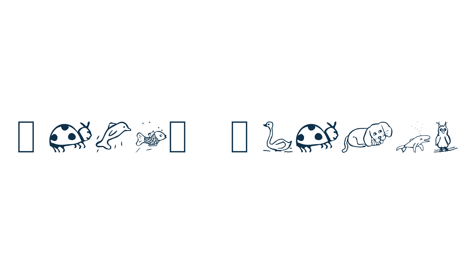 Pict' Animos, display market font preview