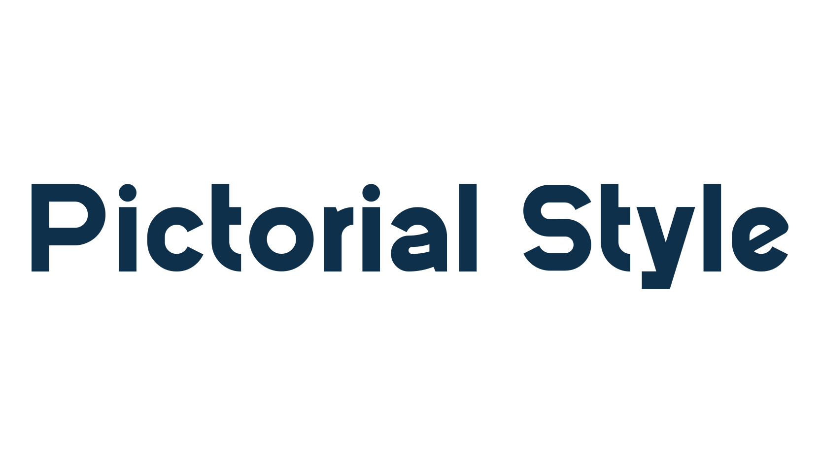 Pictorial Style, basic sans serif font preview