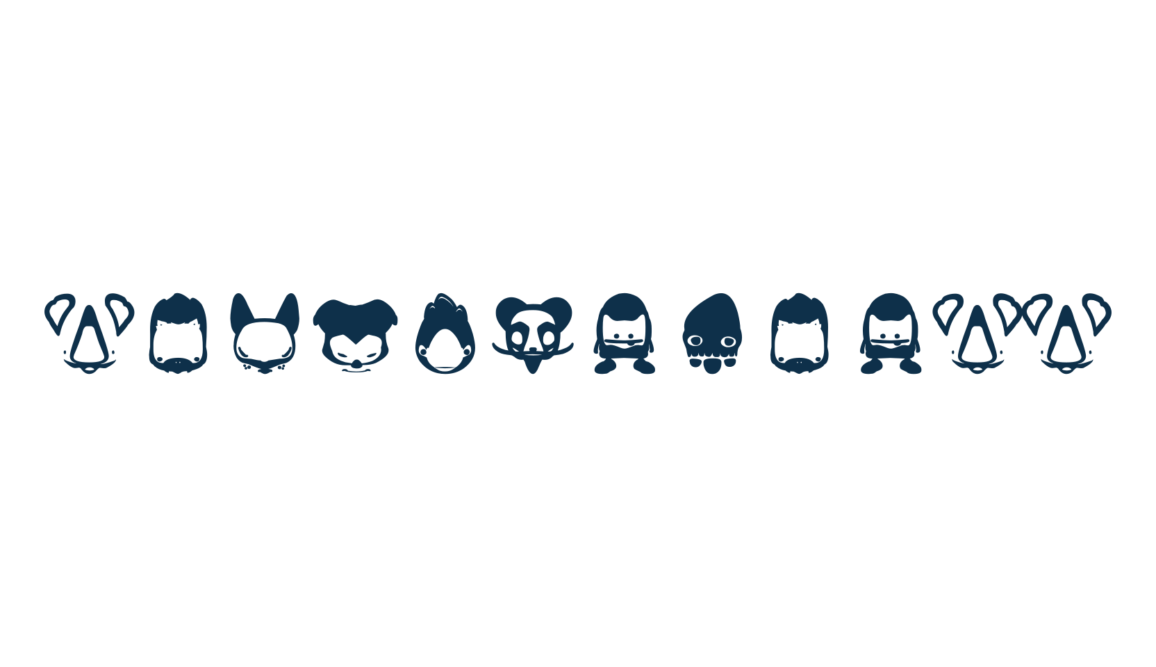 Pictoserie 2, fancy decorative font preview