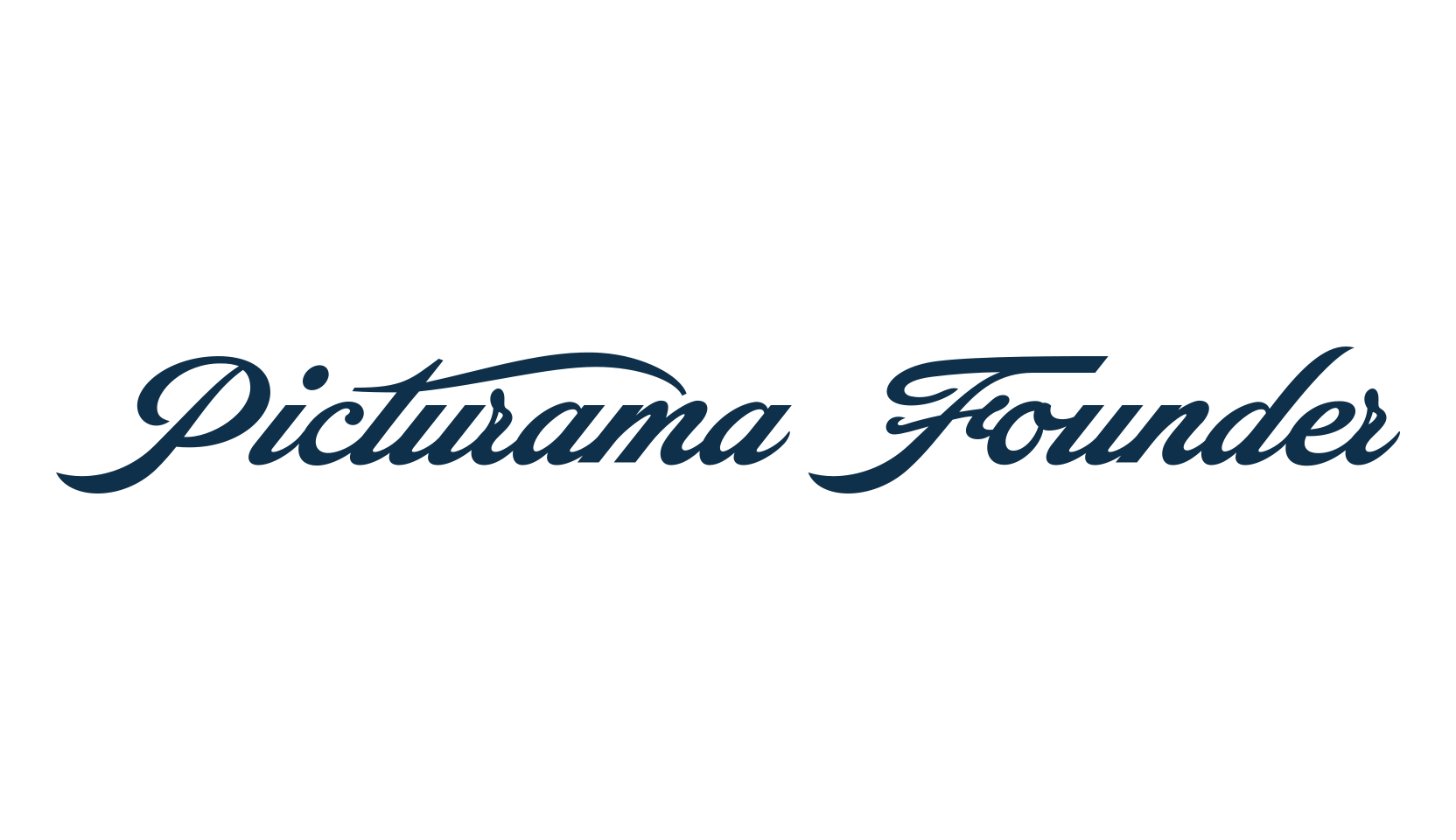 Picturama Founder, script calligraphy fancy decorative font preview