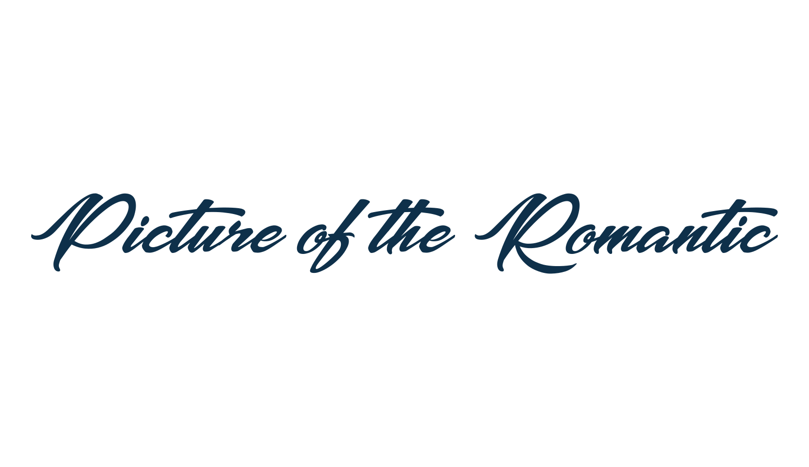 Picture of the Romantic, calligraphy font preview