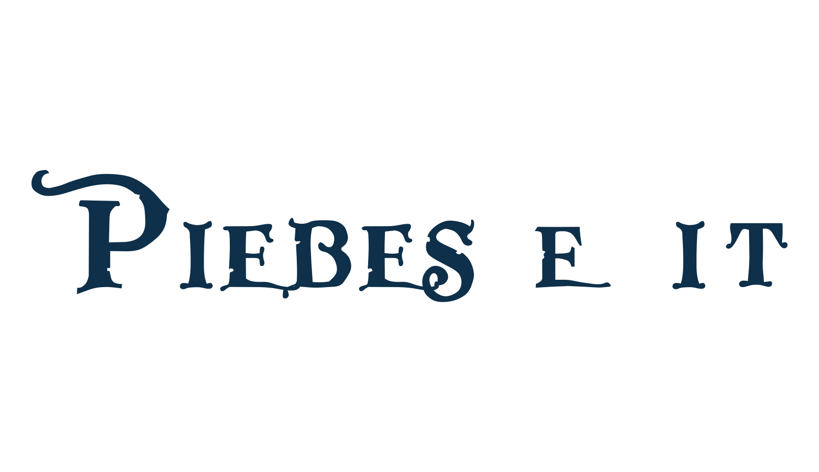 Pieces of Eight, various font preview