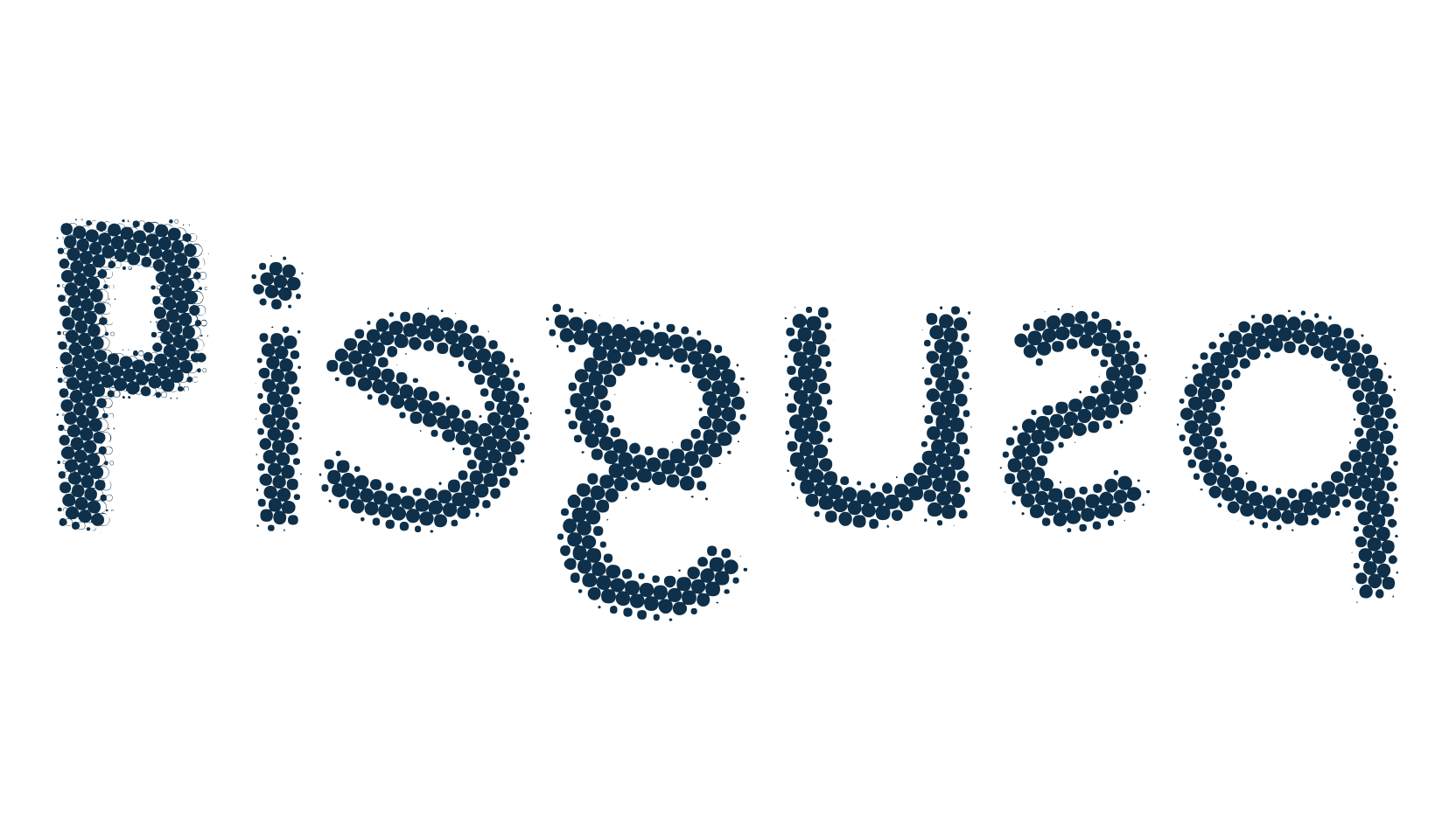 Piegusq, various font preview