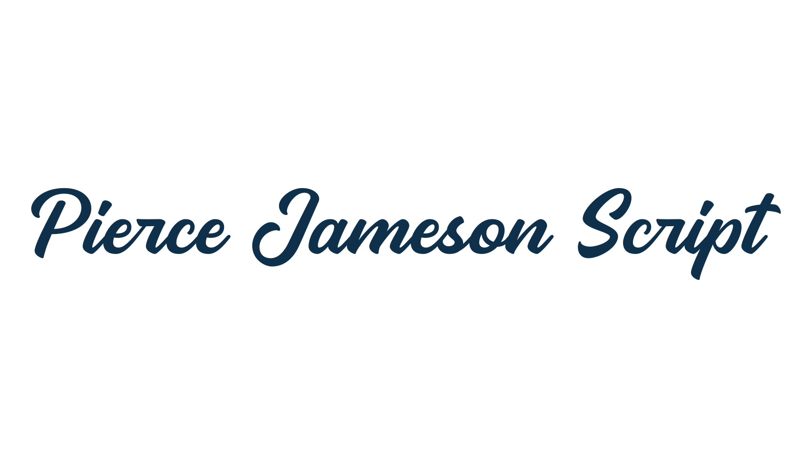 Pierce Jameson Script, fancy old school decorative script calligraphy font preview