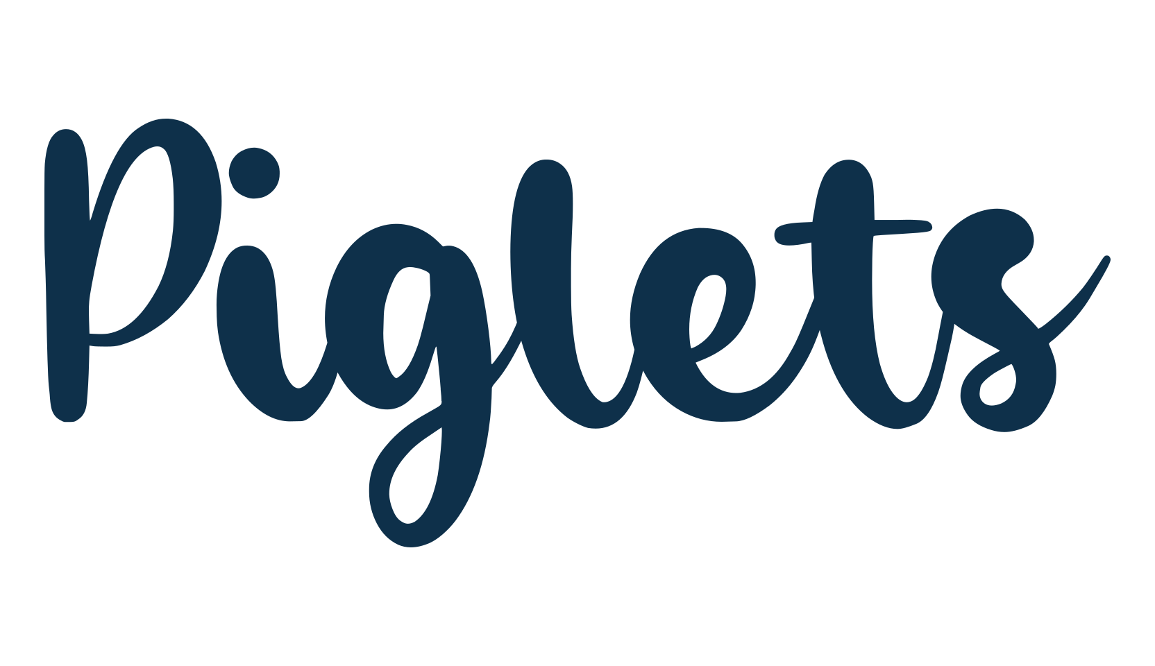 Piglets, fancy decorative font preview