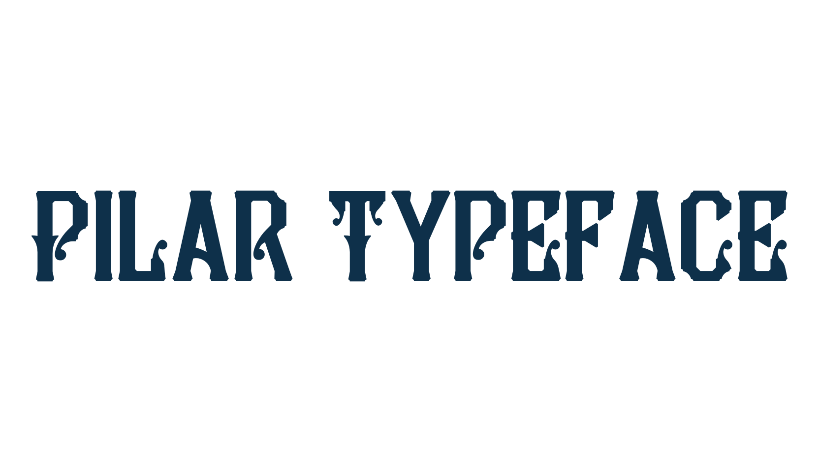 Pilar Typeface, western font preview