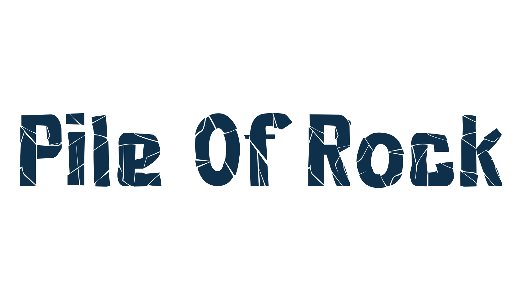 Pile Of Rock, fancy cartoon decorative font preview