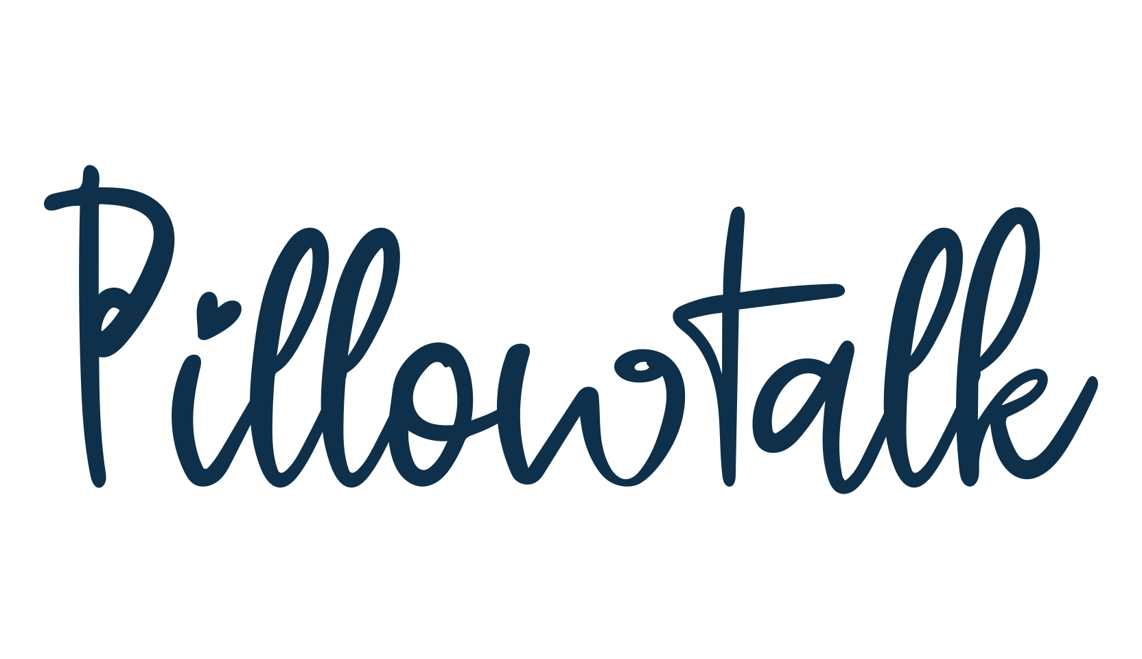 Pillowtalk, handwriting font preview