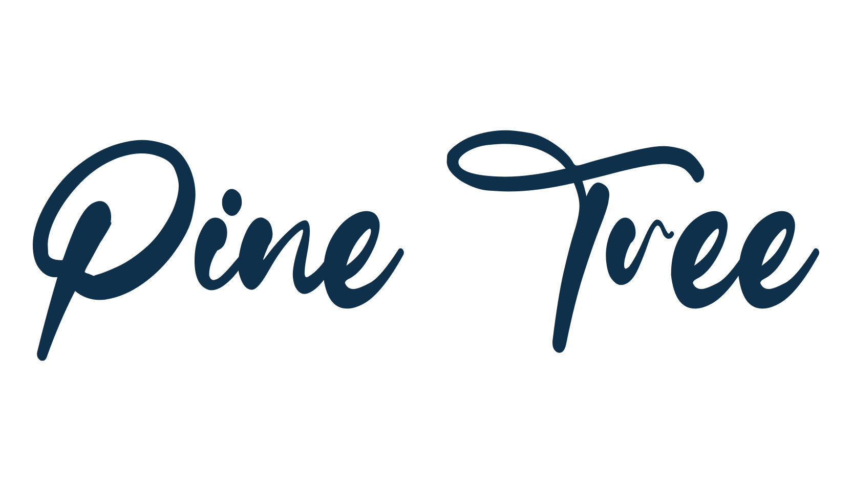 Pine Tree, various font preview