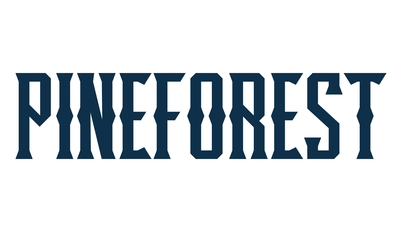 Pineforest, retro font preview
