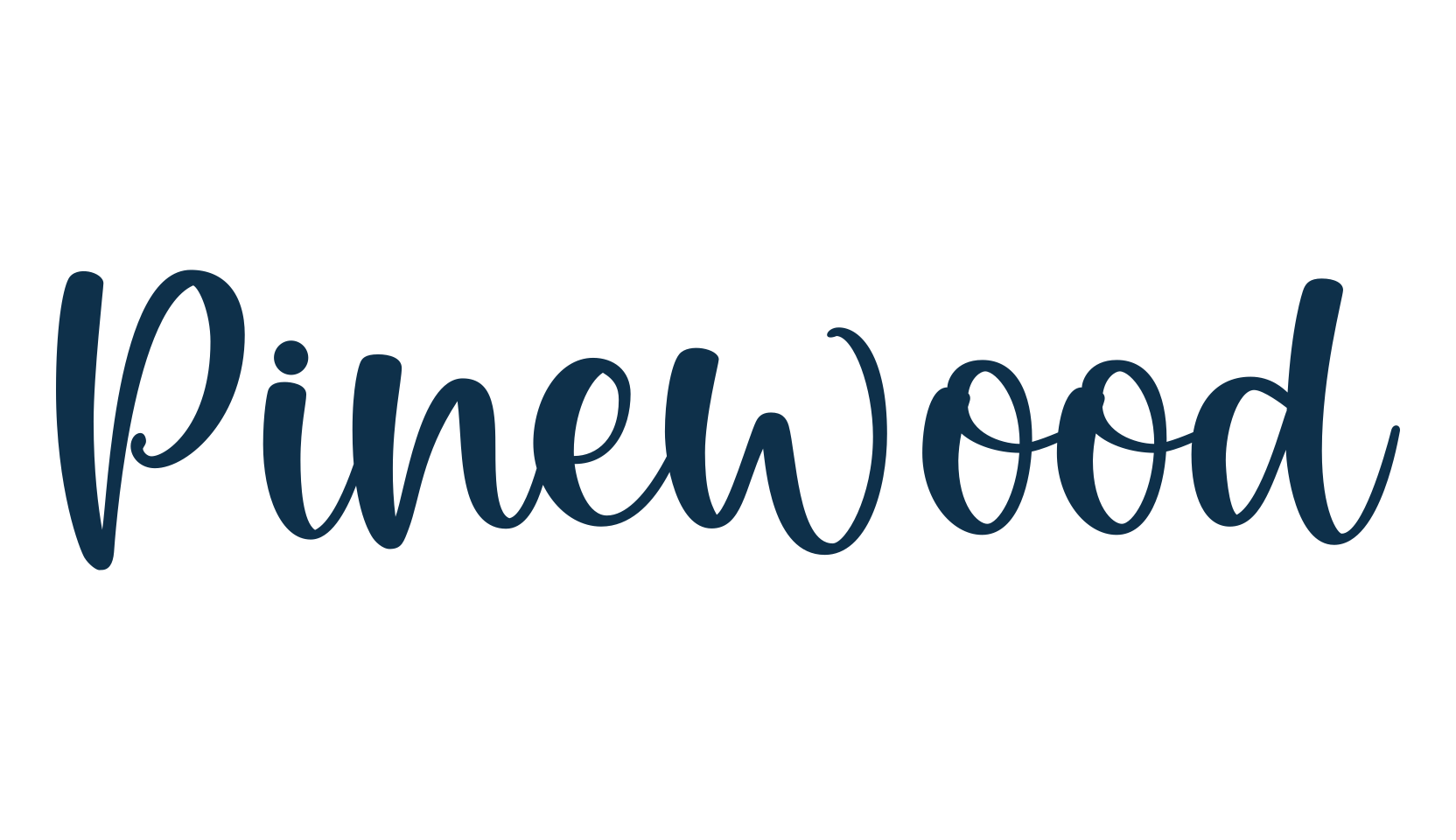 Pinewood, script handwritten fancy decorative calligraphy font preview