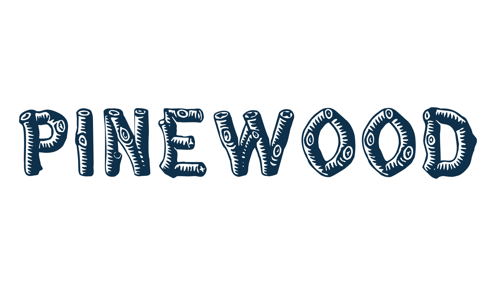 Pinewood (pinewood), western font preview