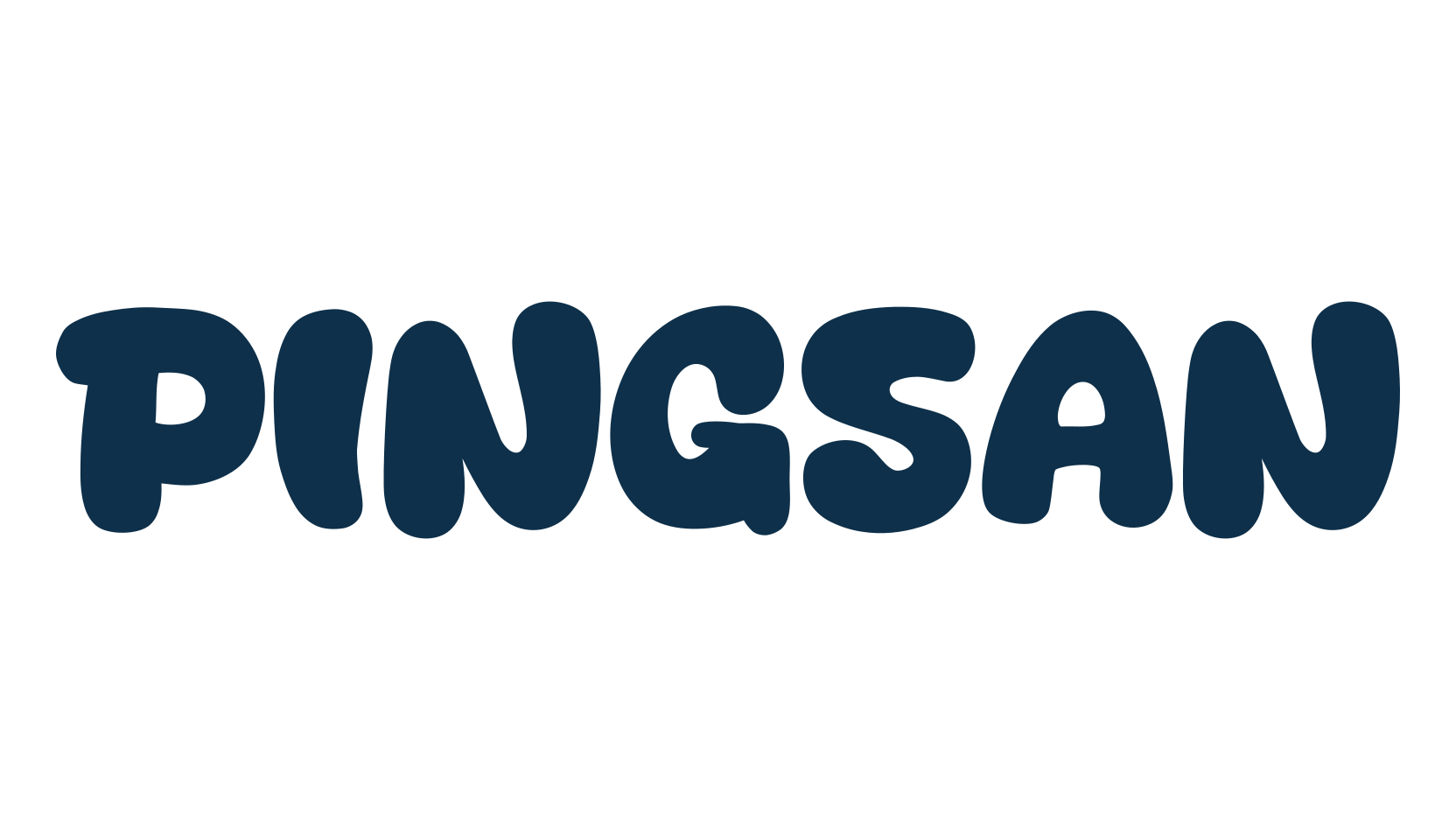 Pingsan, fancy cartoon decorative font preview