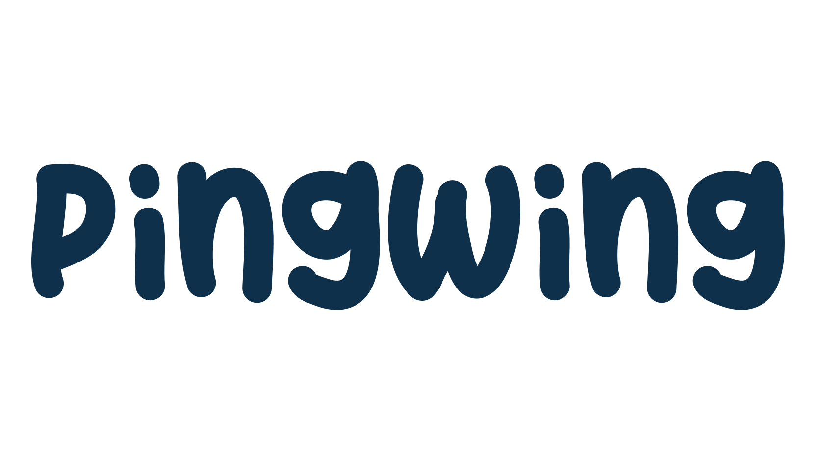 Pingwing, fancy cartoon decorative font preview