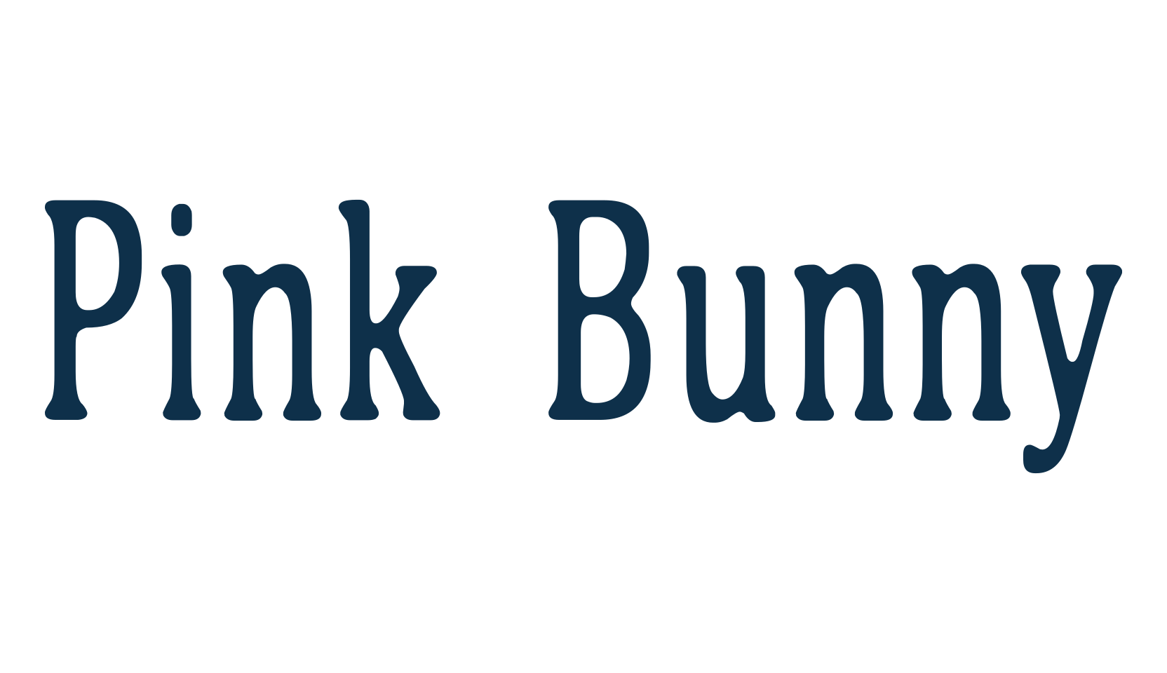 Pink Bunny, various font preview