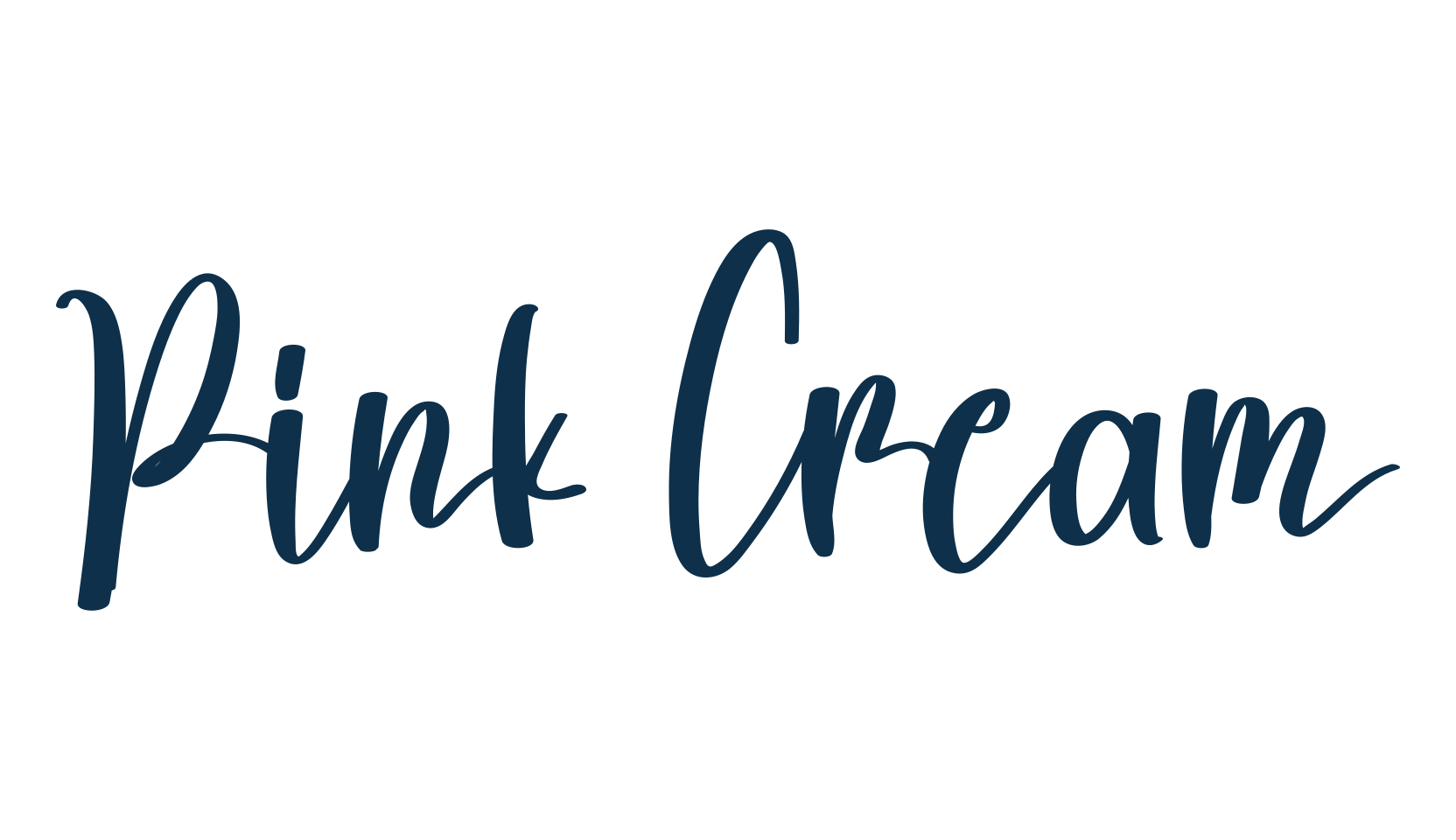Pink Cream, handwriting font preview