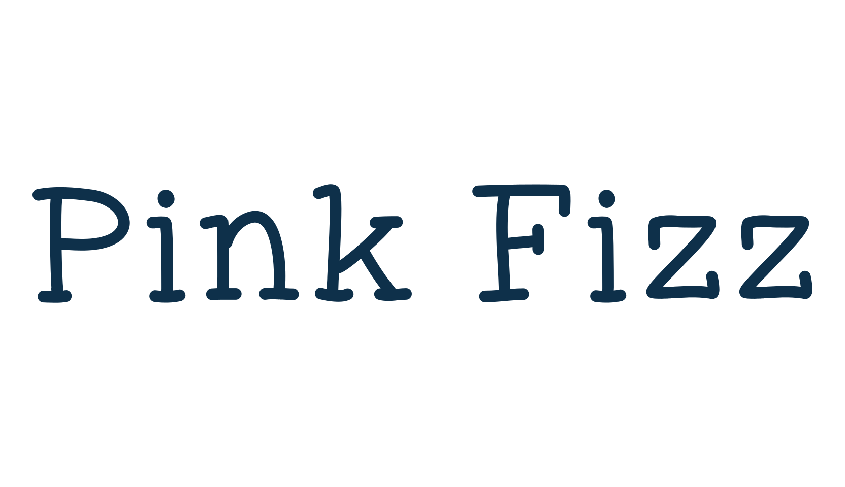 Pink Fizz, fancy decorative font preview