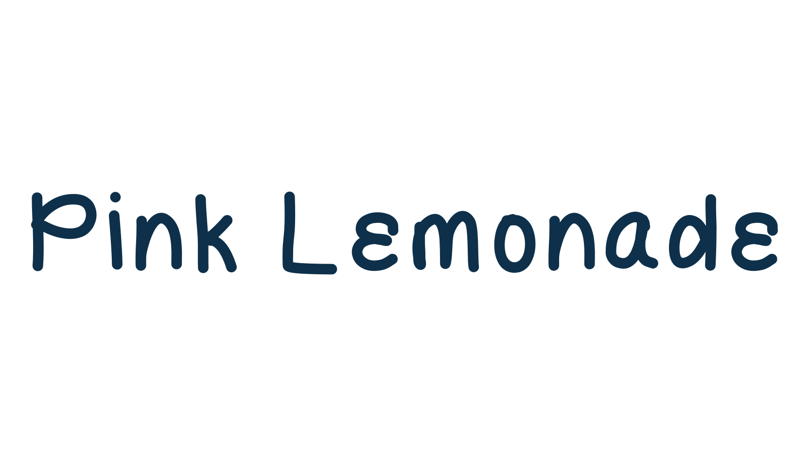 Pink Lemonade, script handwritten fancy decorative calligraphy font preview