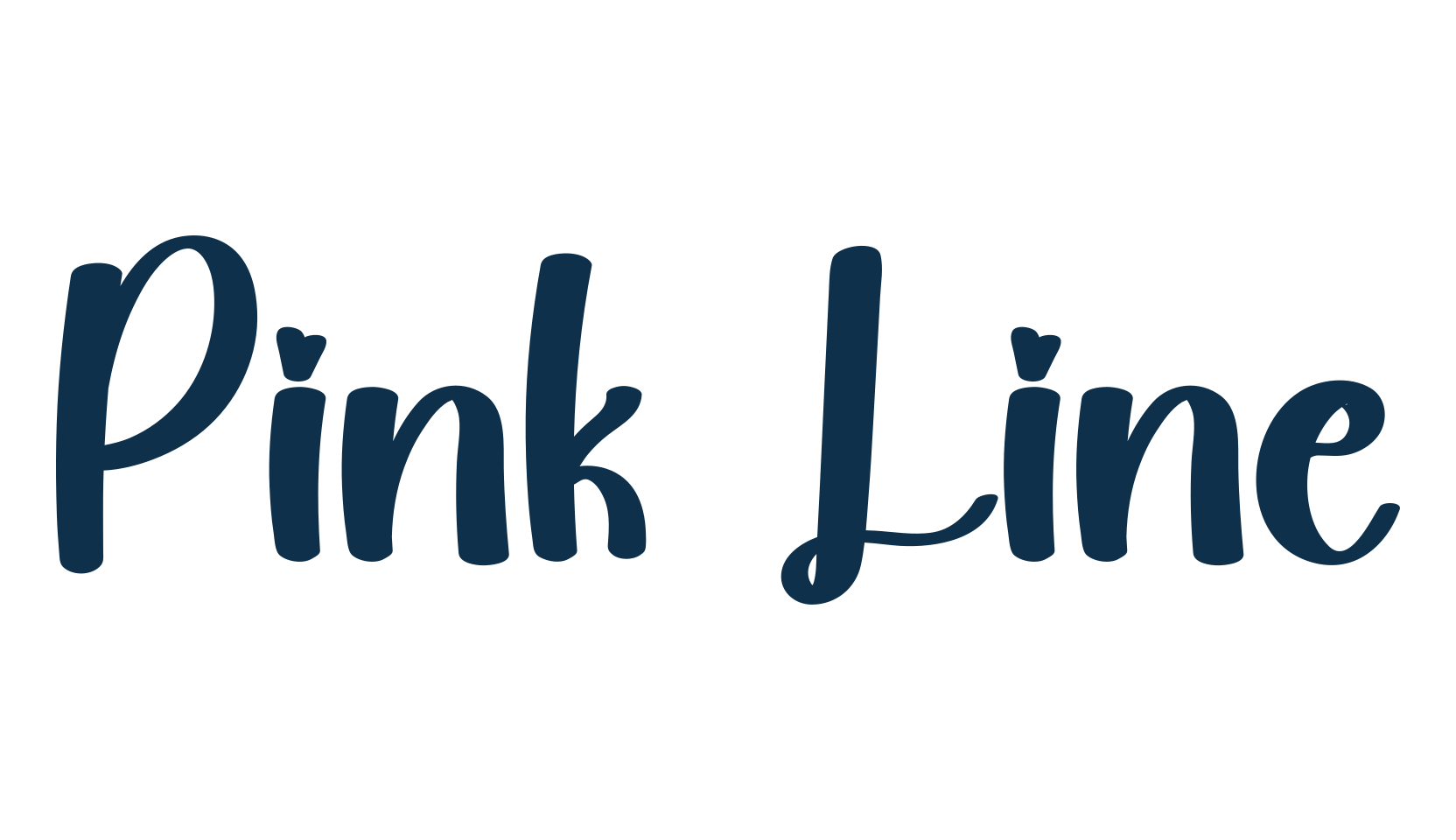 Pink Line, fancy decorative font preview