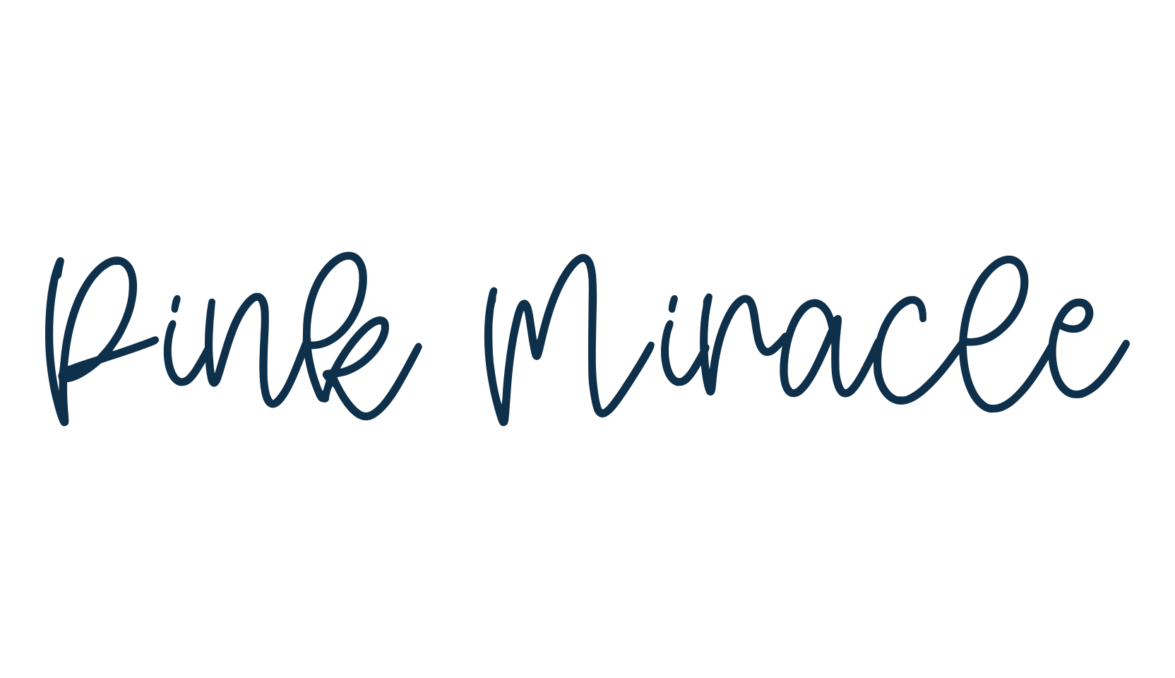 Pink Miracle, handwriting font preview