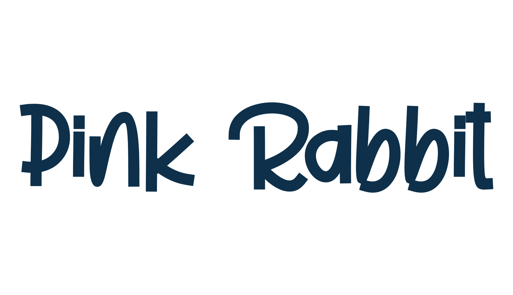 Pink Rabbit, fancy cartoon decorative font preview