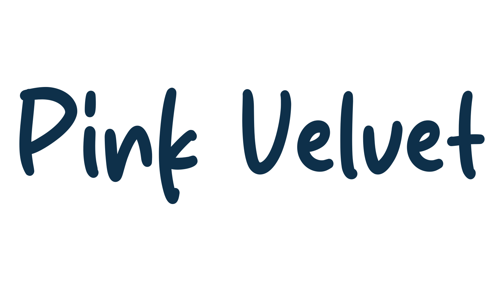 Pink Velvet, handwriting font preview