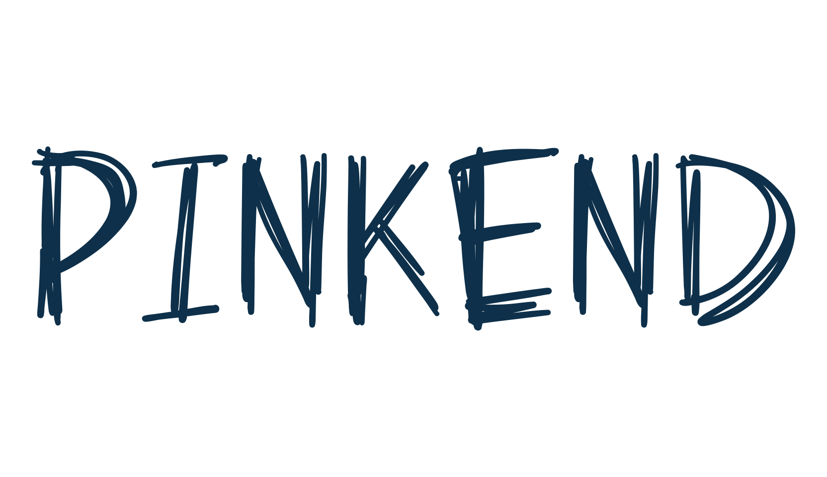Pinkend, script trash fancy decorative calligraphy font preview