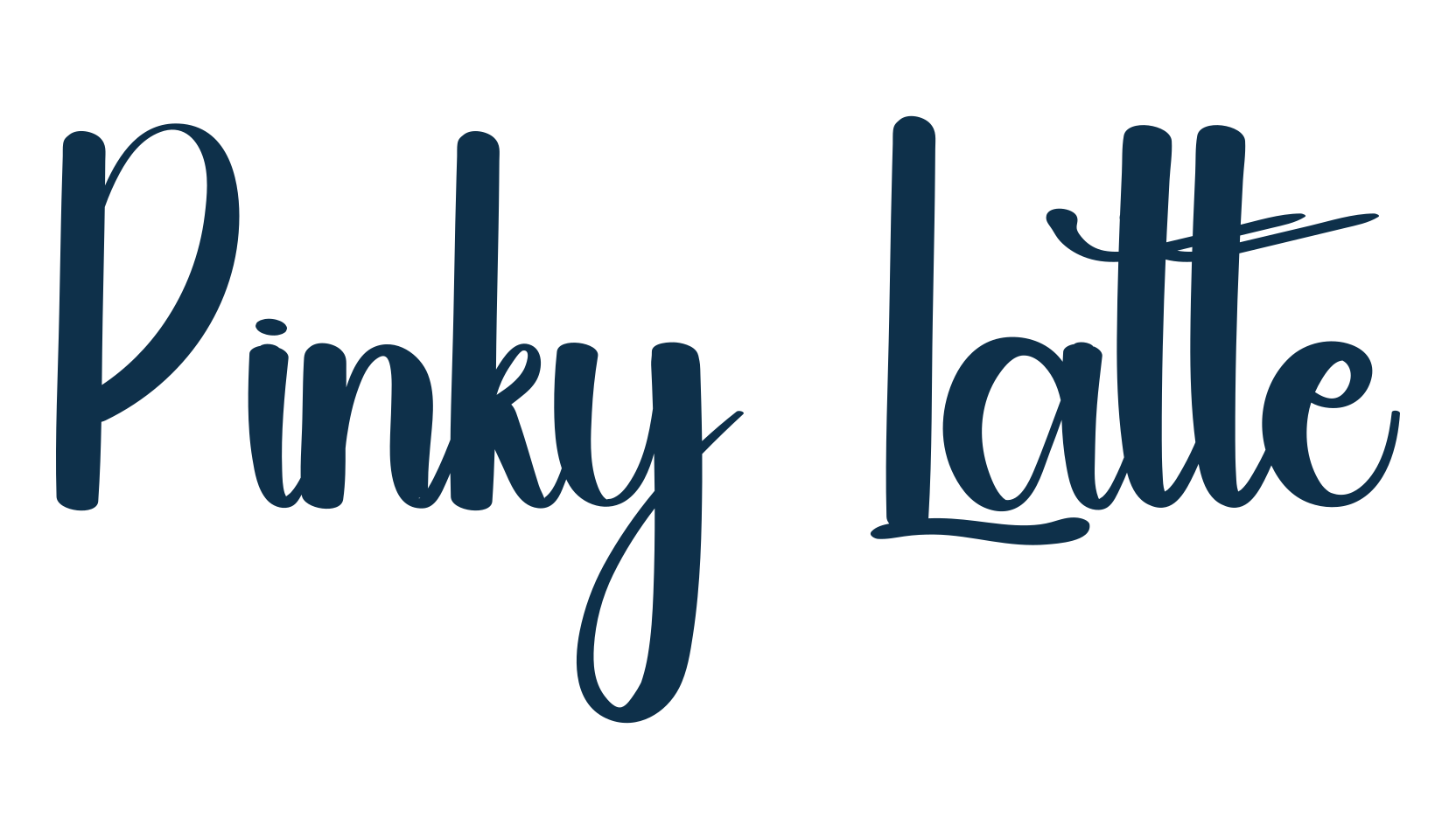 Pinky Latte, fancy decorative font preview