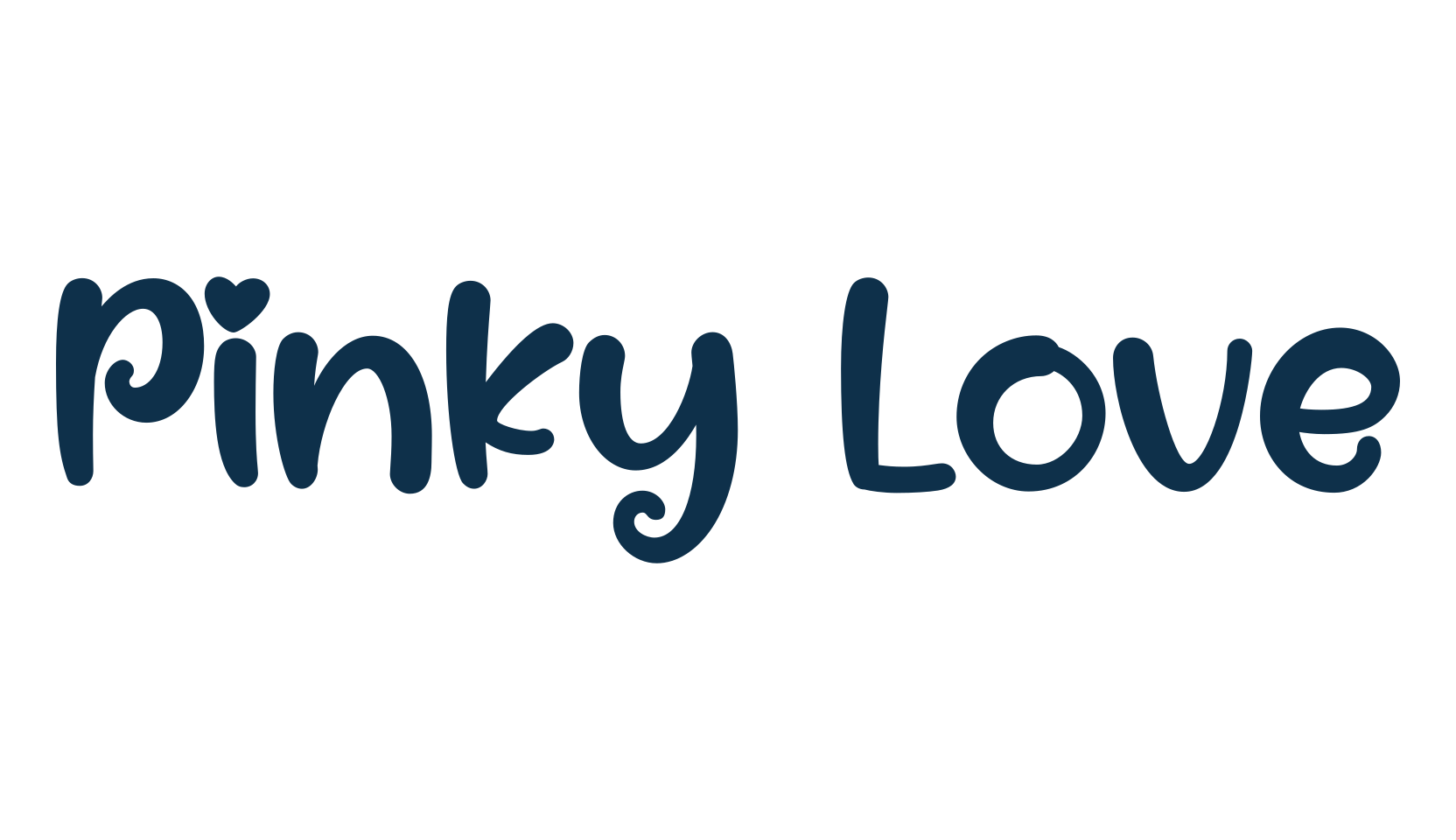 Pinky Love, cartoon font preview