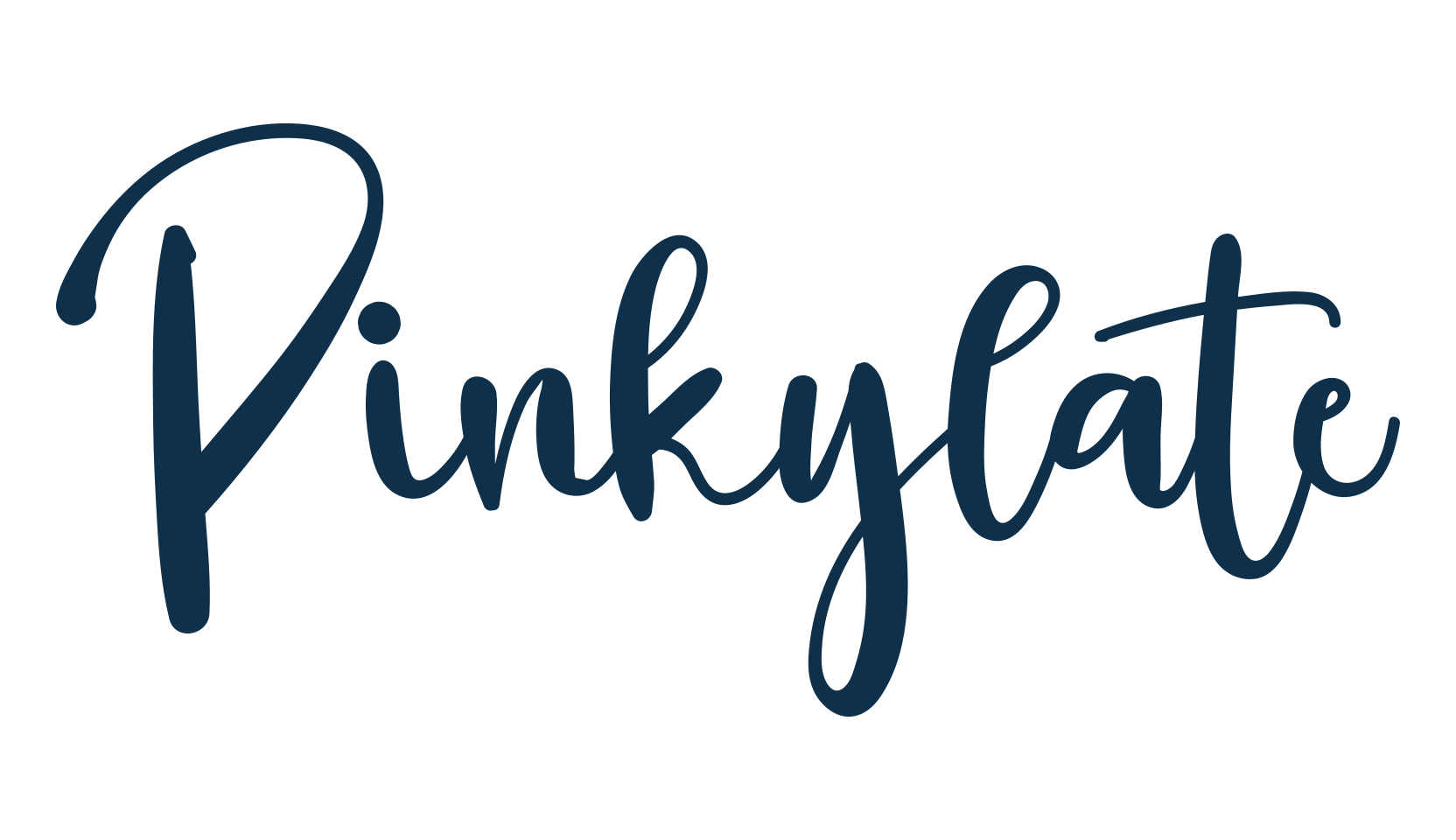 Pinkylate, handwriting font preview