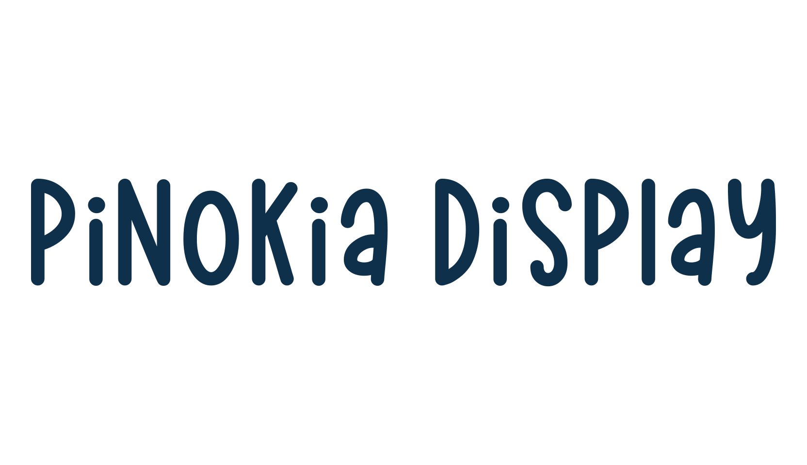 Pinokia Display, fancy decorative font preview