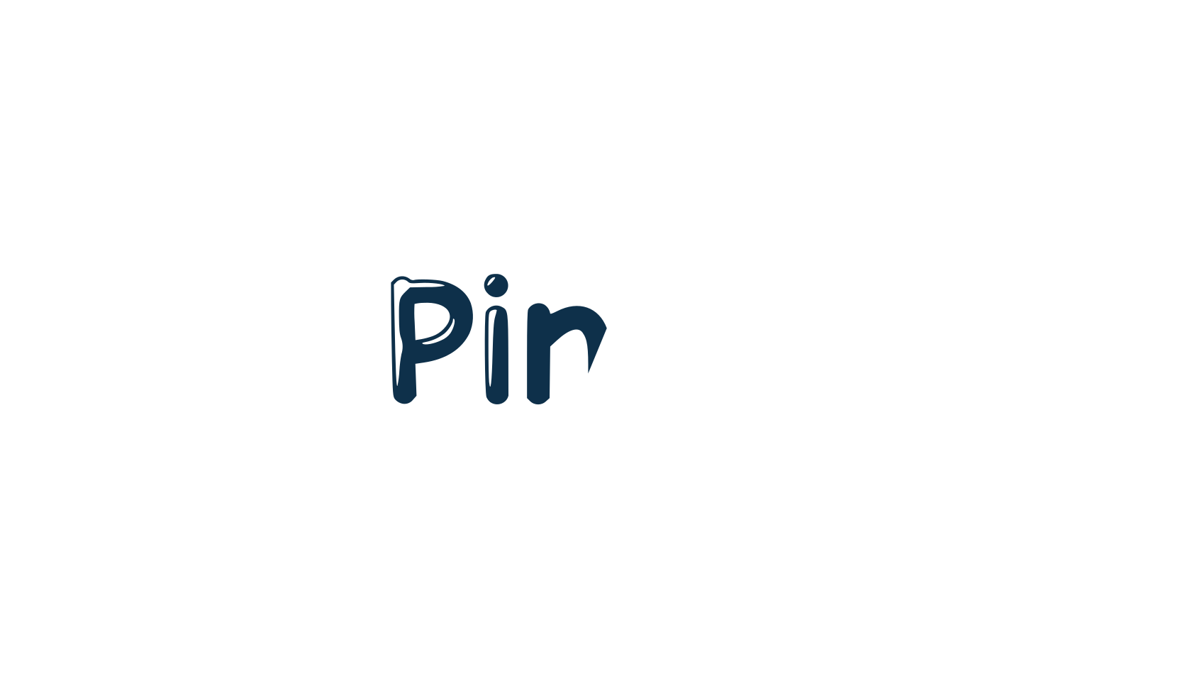 Pinus, fancy cartoon decorative font preview