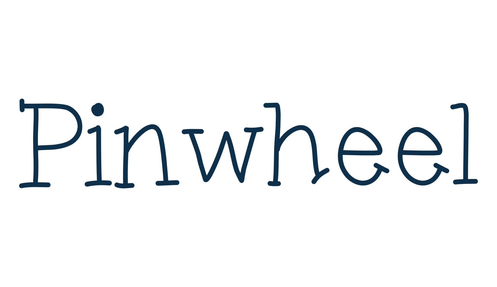 Pinwheel, fancy cartoon decorative font preview