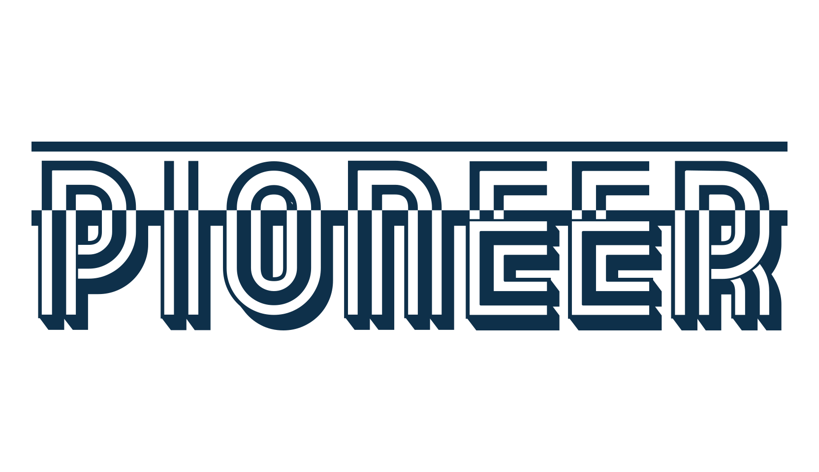 Pioneer, fancy decorative font preview