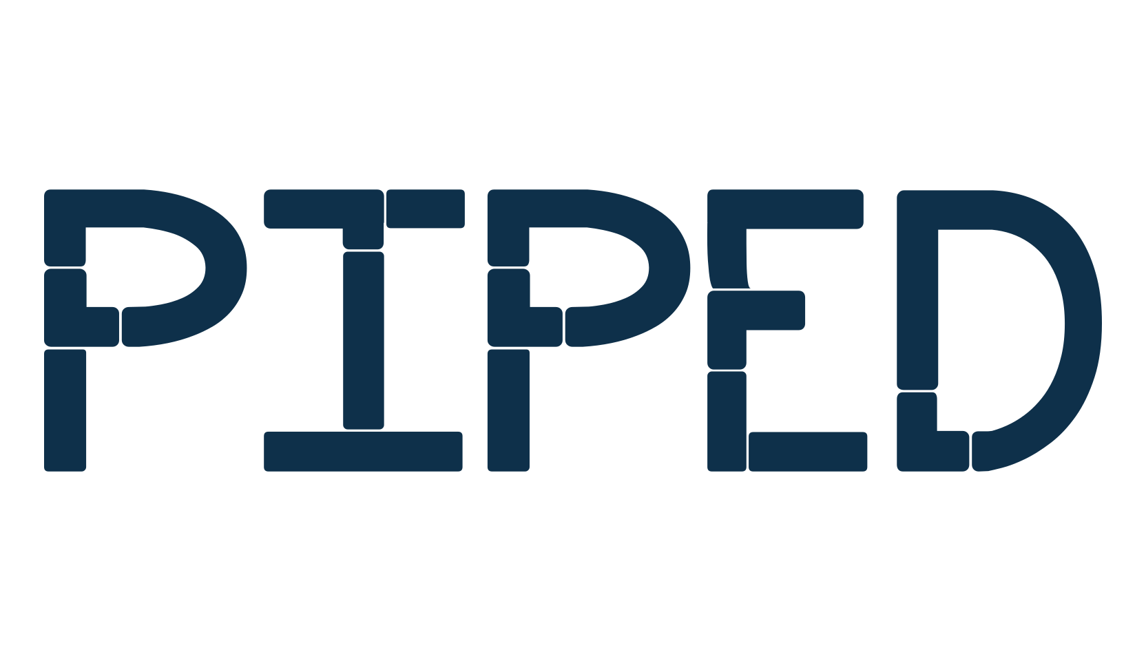 Piped, various font preview