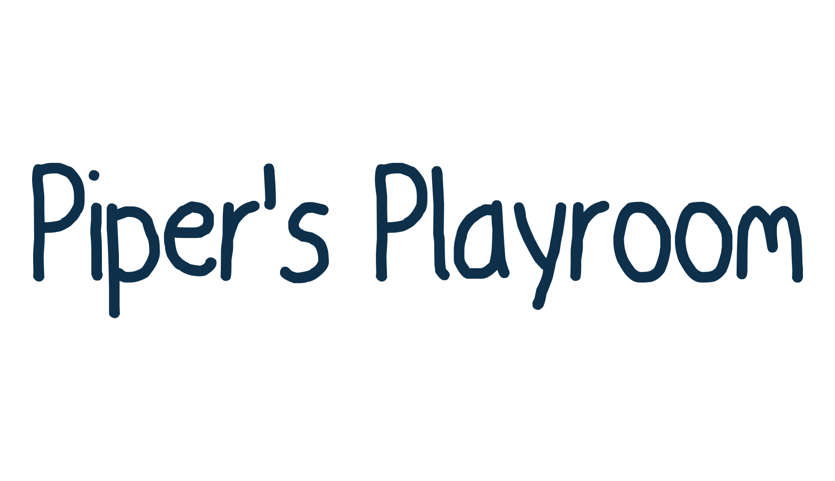Piper's Playroom, script handwritten fancy decorative calligraphy font preview