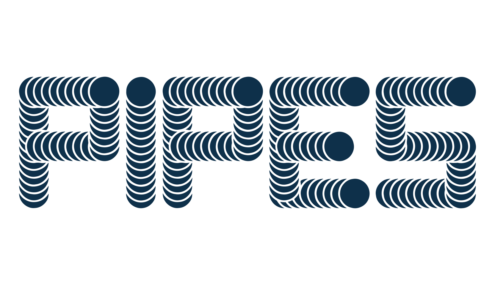 Pipes, decorative font preview