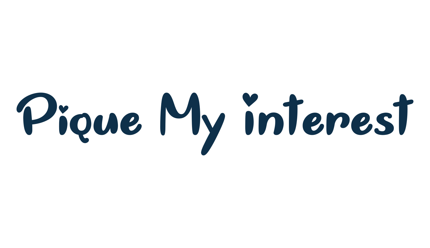 Pique My Interest, fancy various decorative script calligraphy font preview